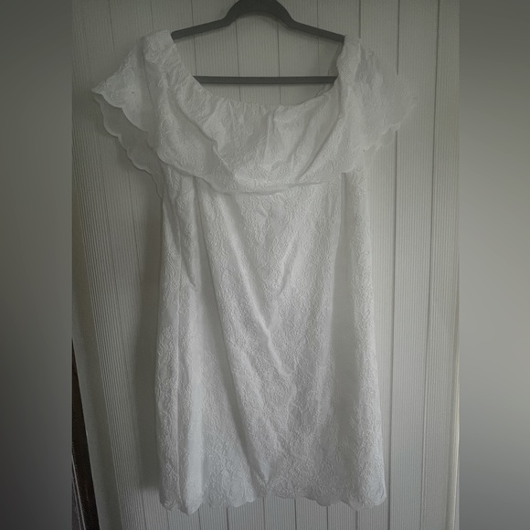 Lauren Ralph Lauren Tulle Off-the-Shoulder Dress - Picture 5 of 7